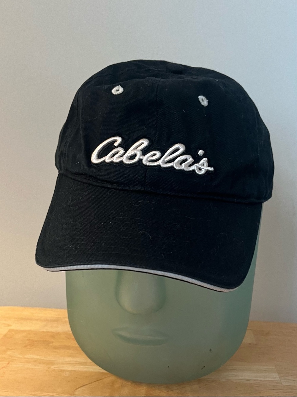 Cabela's Black Unisex Baseball Cap with White Logo